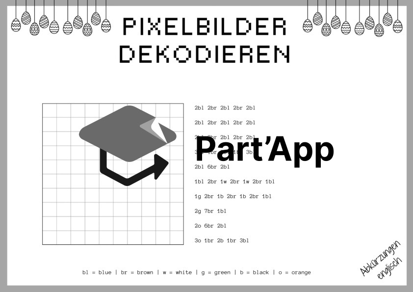 Pixelbilder dekodieren - Osterhase_4