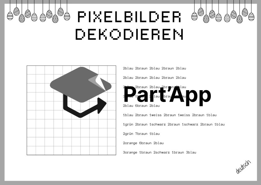 Pixelbilder dekodieren - Osterhase_5
