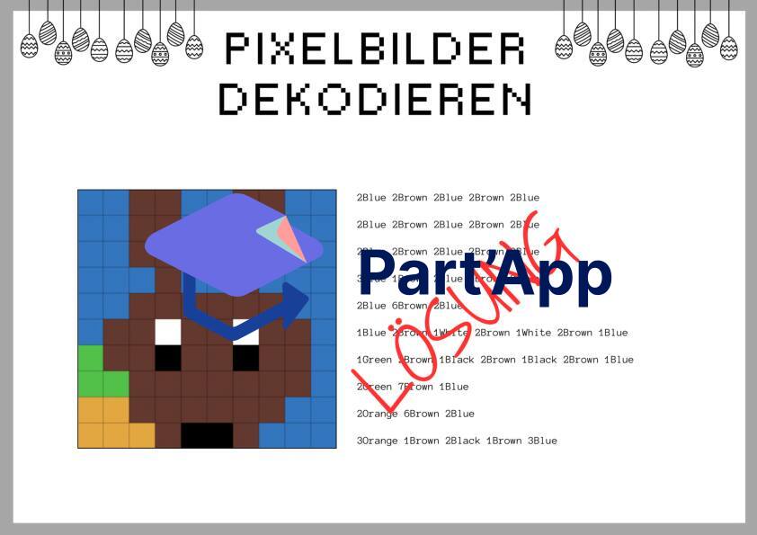 Pixelbilder dekodieren - Osterhase_7
