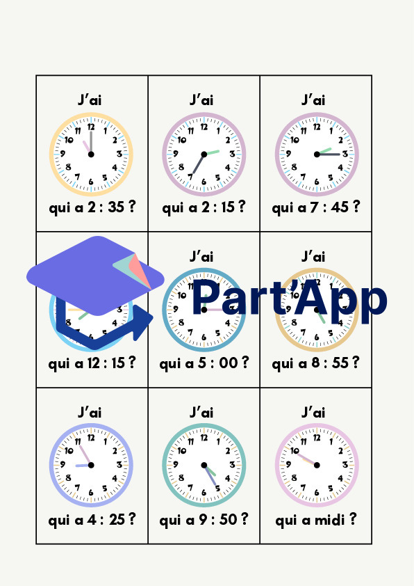 j'ai, qui a - les heures_3