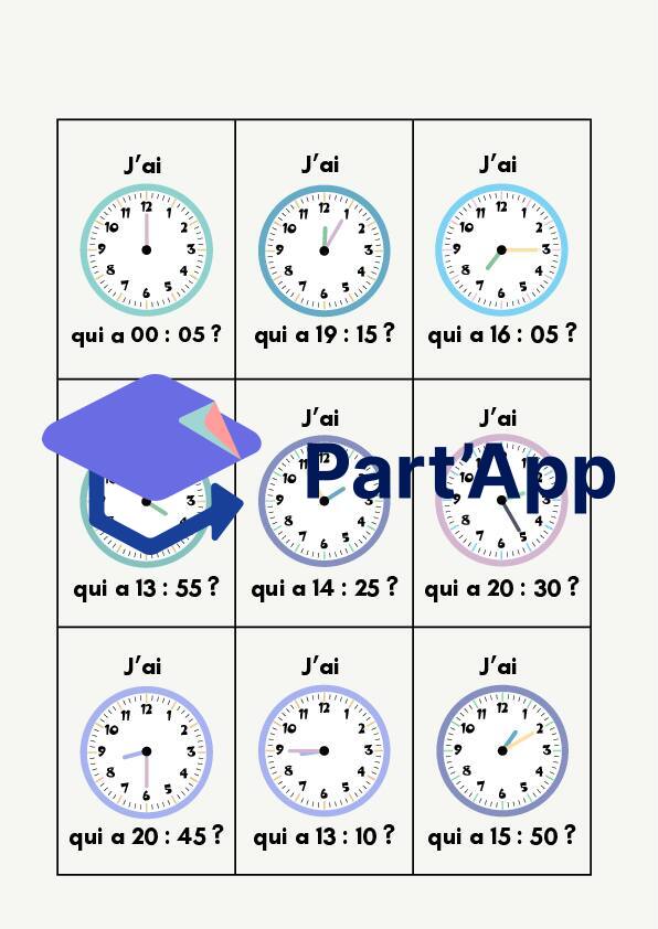 j'ai, qui a - les heures_7