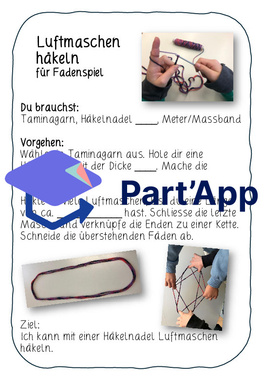 Luftmaschen häkeln für Fadenspiel_4