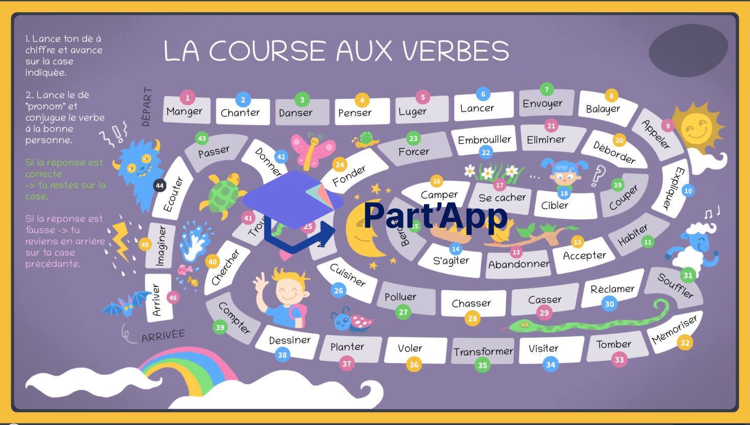 Jeu de plateau - les verbe en -er_2