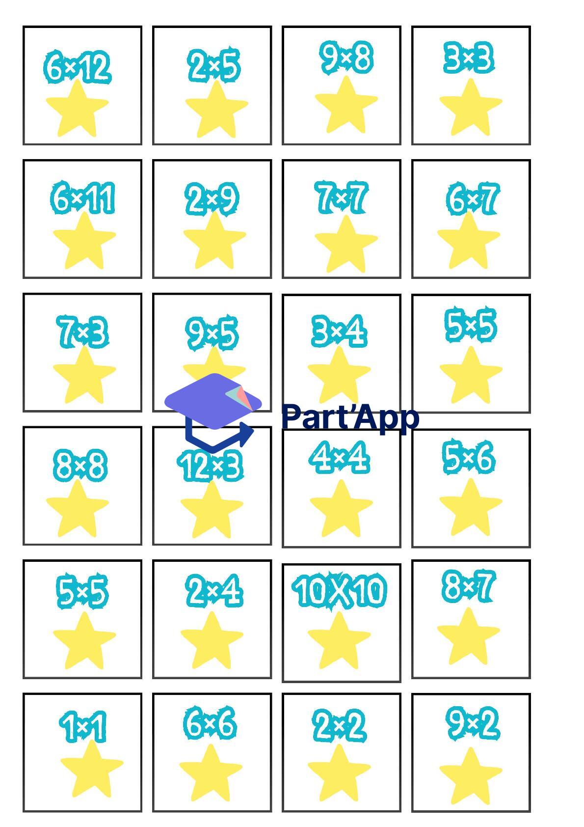 Calendriers coloriage + multiplications_11