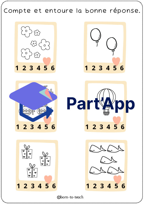 j'apprends à compter de 1 à 6_19
