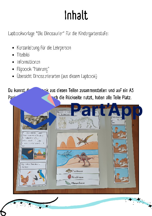 Lapbook für den Kindergarten: Dinosaurier_2
