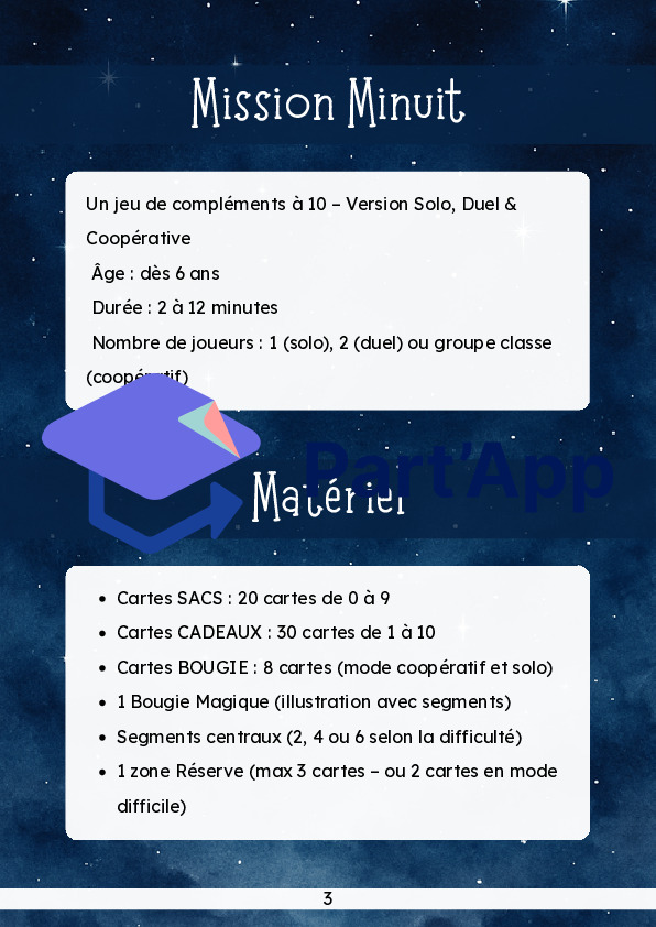 Mission Minuit – Jeu de Math (Complément à 10) – Atelier, Duo, Coop_4