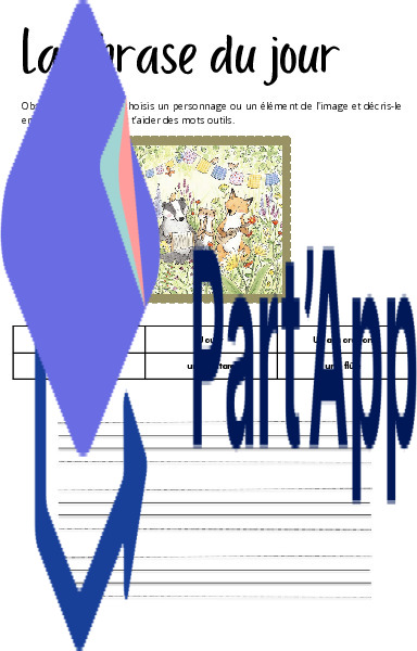 Dossier expression écrite 4P : La phrase du jour_6