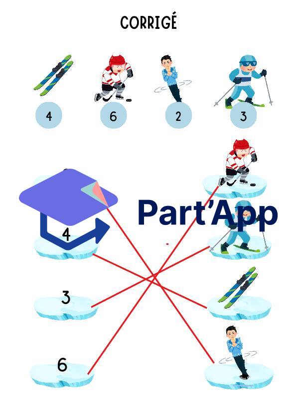 Pack 4 Fiches d'Activités Hiver : Nombres, Labyrinthes & Jeu des Différences (+ Corrigé)_3