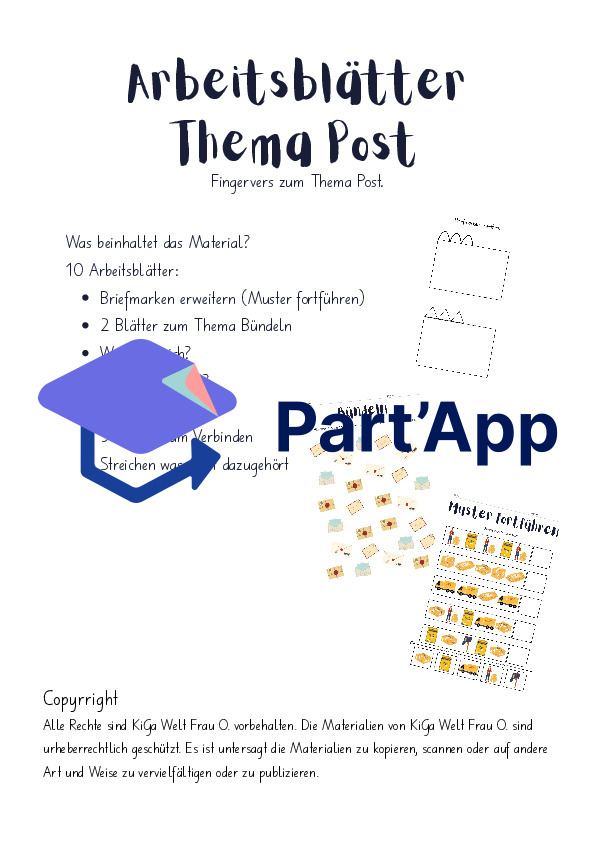 10 Arbeitsblätter Thema Post_28