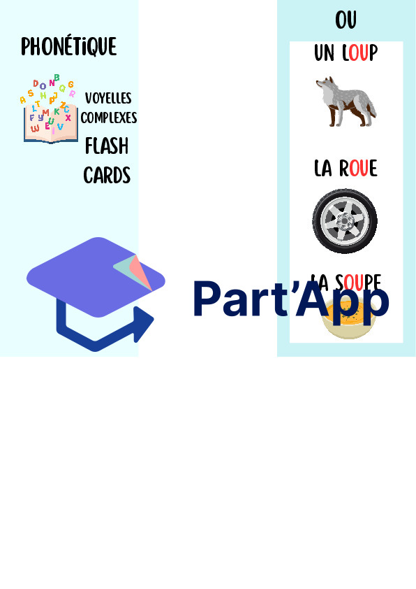 Flashcards Phonétique – Voyelles Complexes & Digrammes (OU, OI, EU, CH, PH, GN)_2