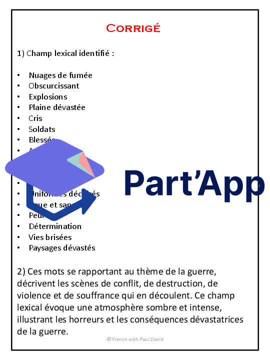 Le champ lexical - 5 exercices corrigés_7