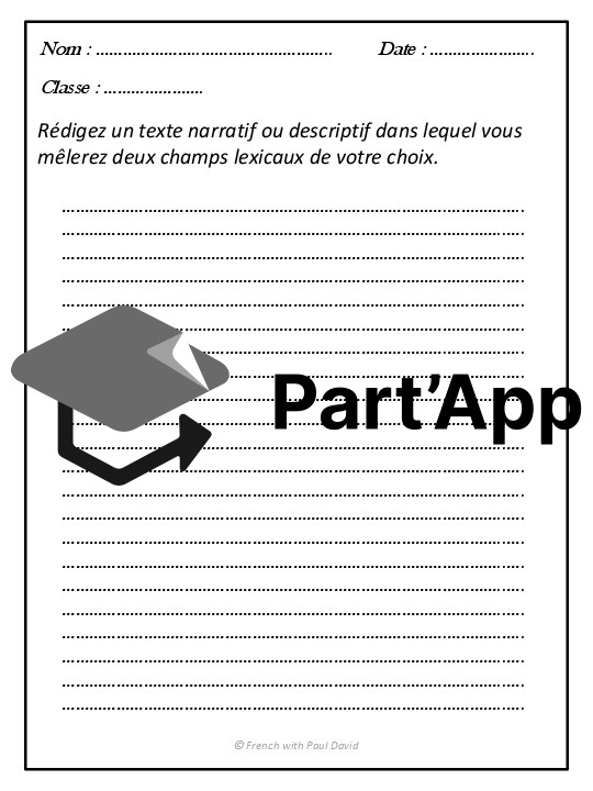 Le champ lexical - 5 exercices corrigés_11