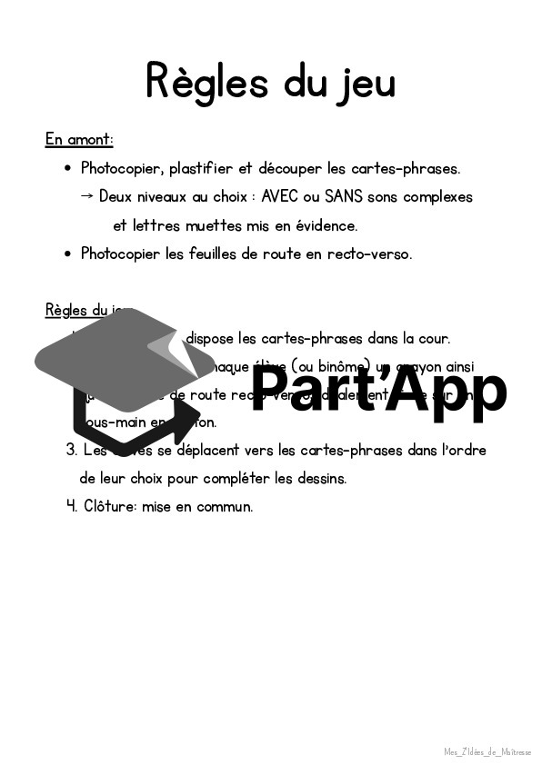 École dehors 3P: Rallye lecture de phrases_3