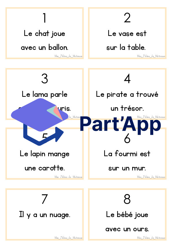 École dehors 3P: Rallye lecture de phrases_4
