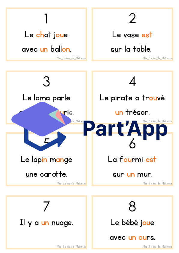 École dehors 3P: Rallye lecture de phrases_5