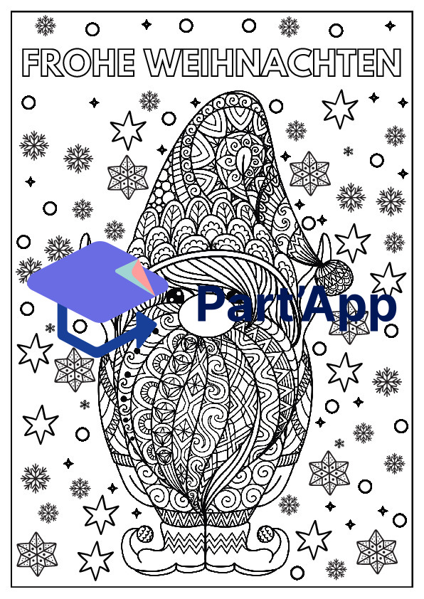 Ausmalbilder Zentangle Weihnachten_4