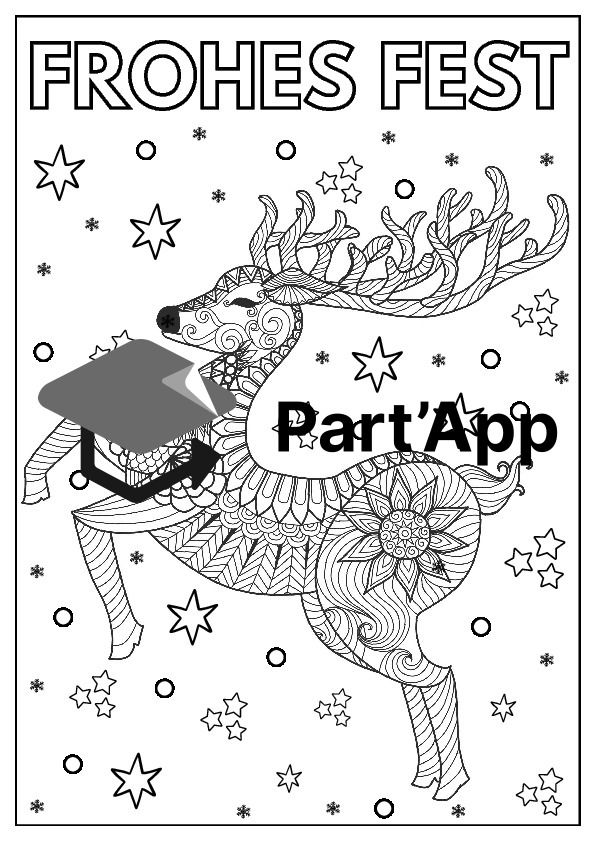 Ausmalbilder Zentangle Weihnachten_5