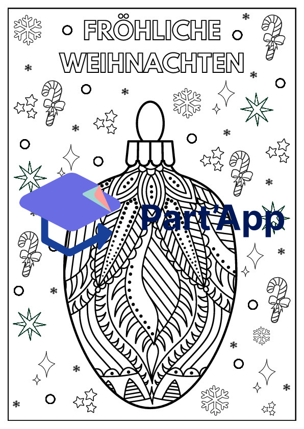 Ausmalbilder Zentangle Weihnachten_7