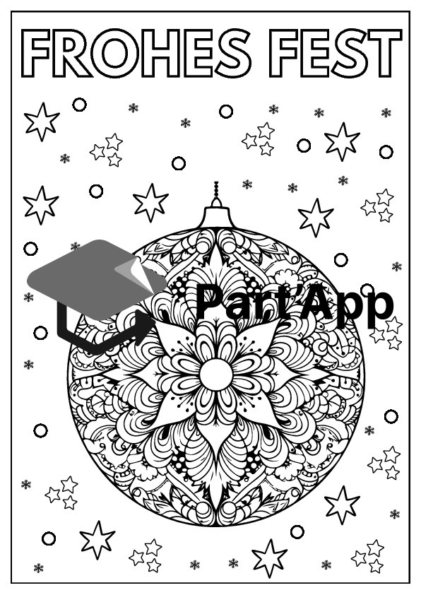 Ausmalbilder Zentangle Weihnachten_8
