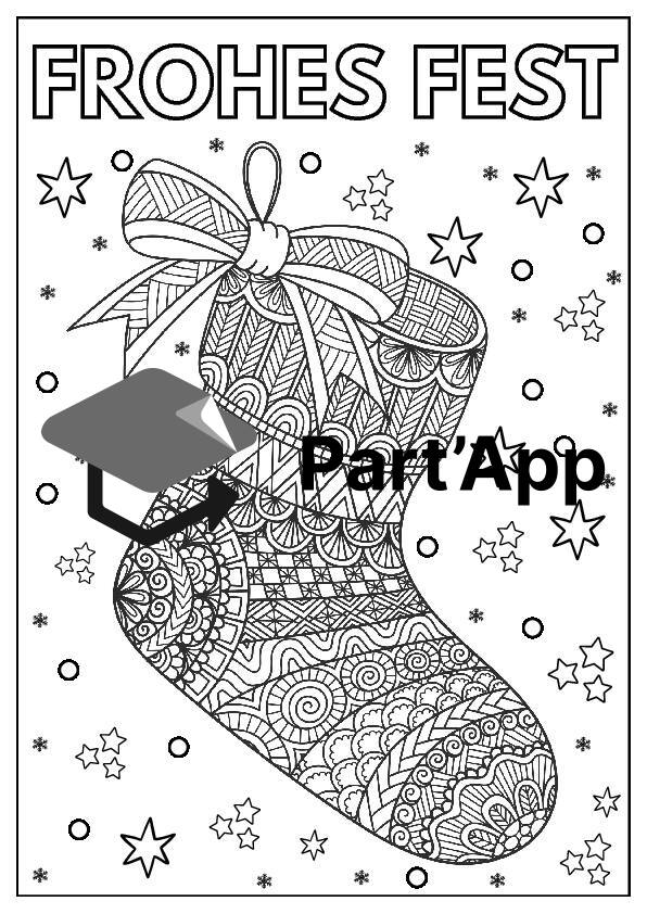 Ausmalbilder Zentangle Weihnachten_10