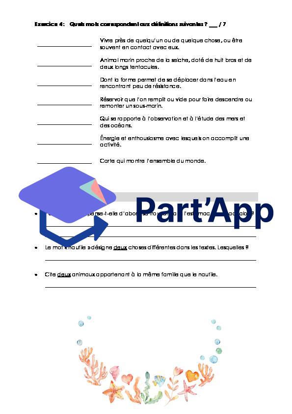 Français - 8e - Module 1 - Evaluation sur les textes + fiche d'objectifs_5