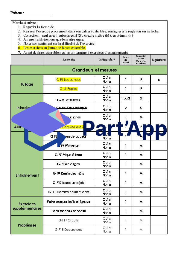 5H : Filière maths (opération + G&M) Période 1_2