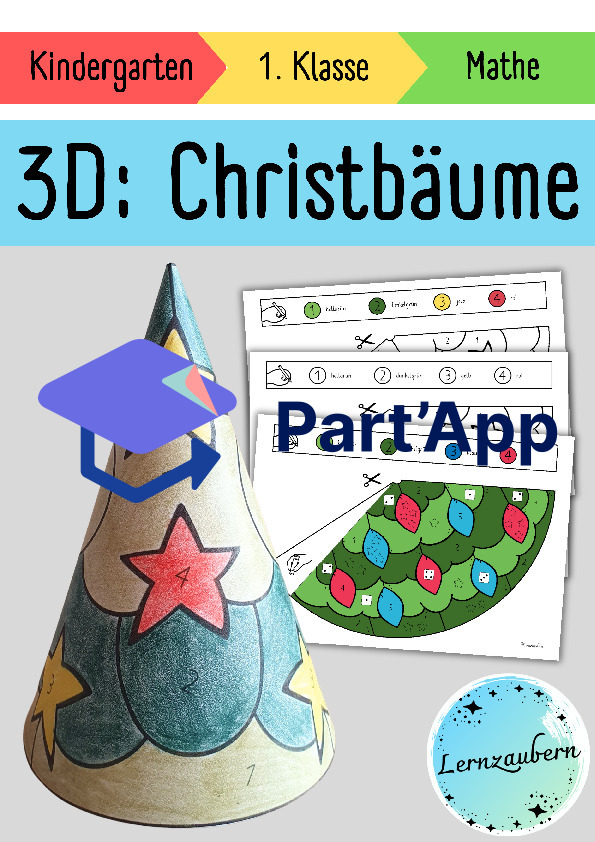 Malen nach Zahlen: Weihnachtsbaum / Christbaum (3D)_2
