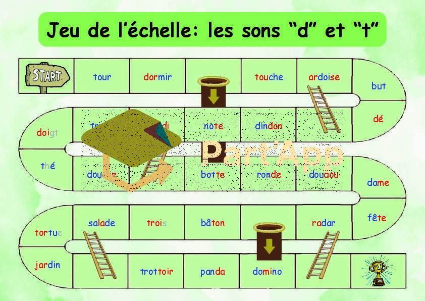 Jeu de l’échelle : les sons proches “d” et “t” (temps 3 : une paire de mots)_10