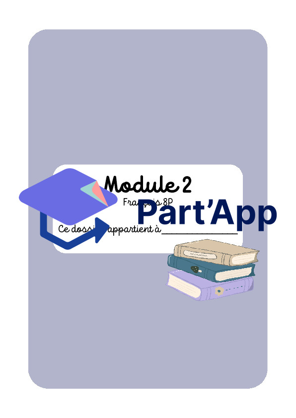 Dossier d’exercices sur le module 2 FRA 8P_2