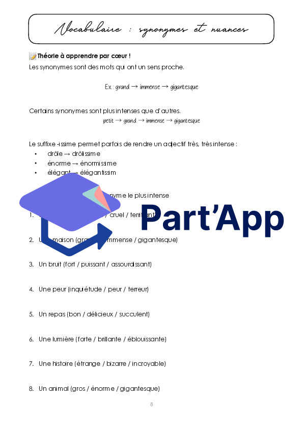 Dossier d’exercices sur le module 2 FRA 8P_10