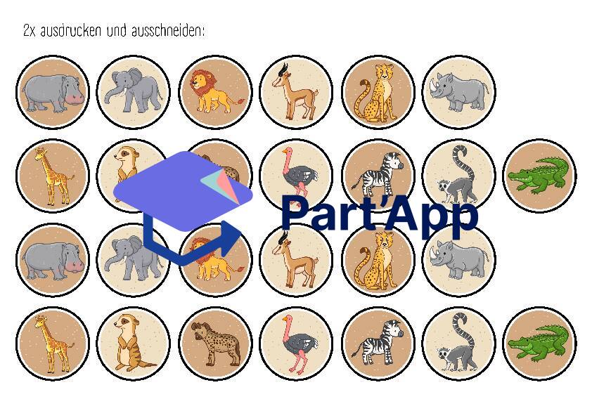 Brettspiel Afrika: Zählen und Vergleichen (Safari)_4