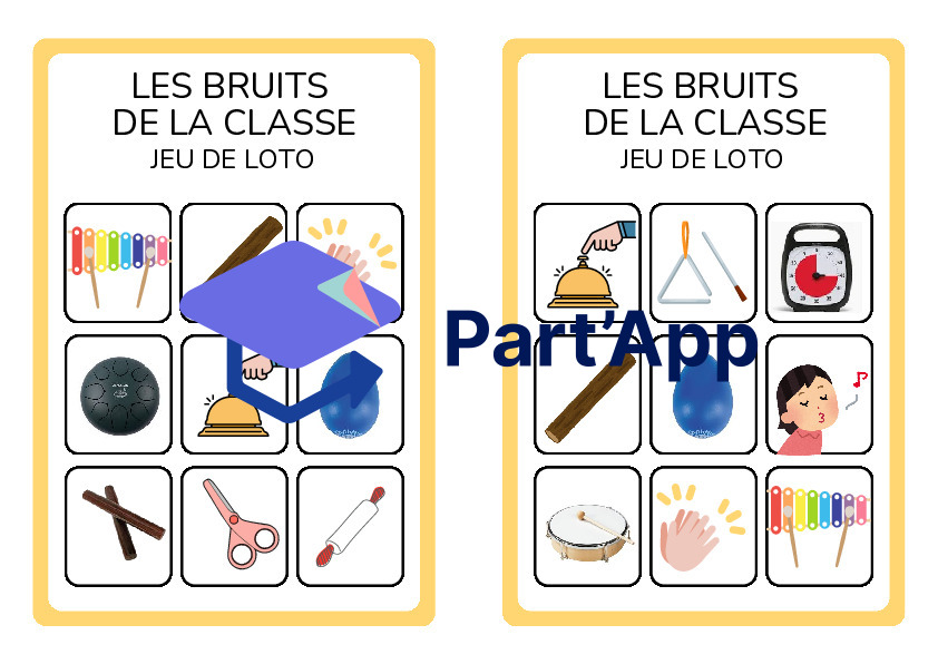 Loto des bruits de la classe_4