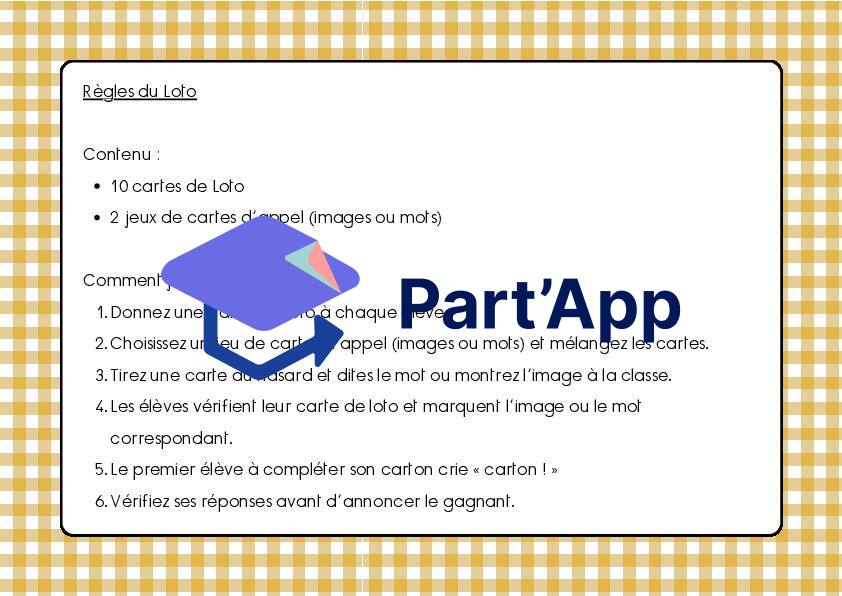 Loto des bruits de la classe_9