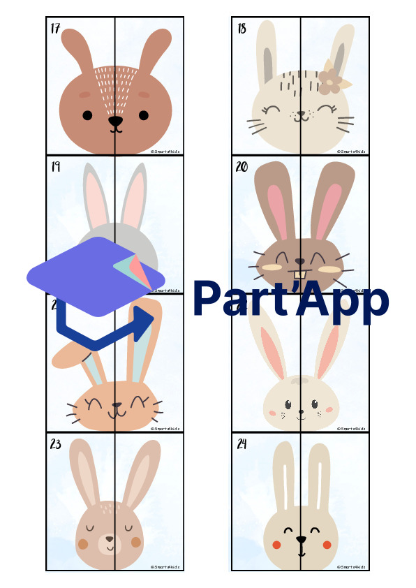 🐰 Puzzle « Visages de lapins » & AB « Regarde bien » 2 niveaux de difficulté_93