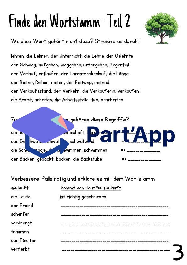 Dossier Wortstammregel/ Umlautregel/ Morpheme mit Übungen_5