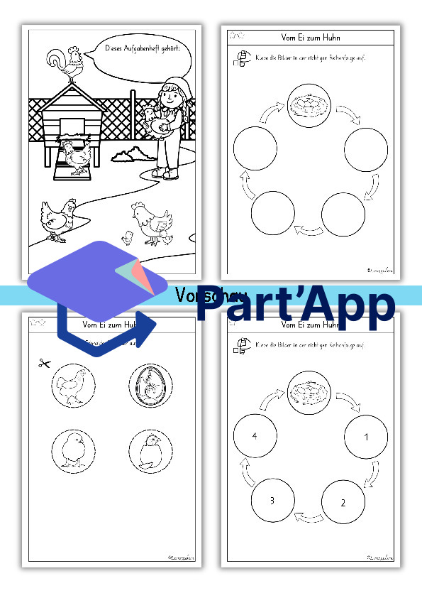 Aufgabenheft für den Kindergarten: Huhn_3