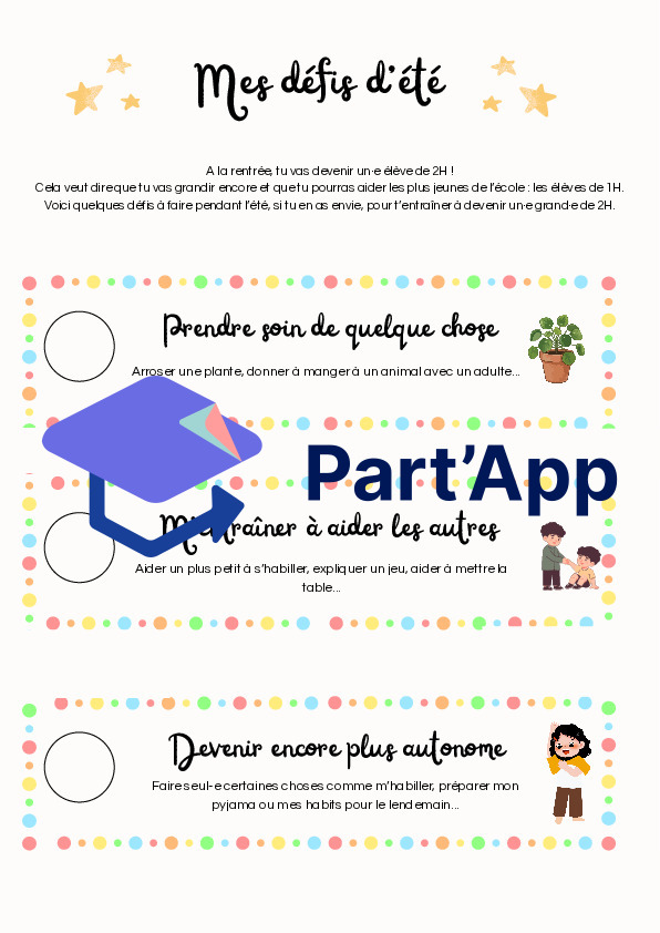Défis d'été pour la rentrée_2