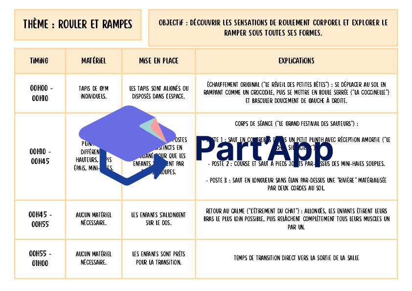Séquences de Gymnastique 1H-2H : 10 Leçons Clés en Main pour l'École_6