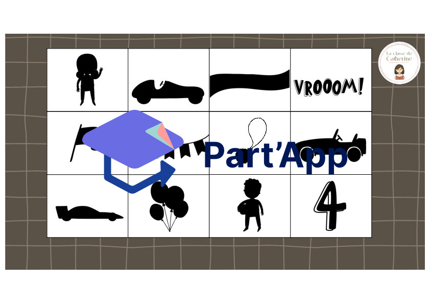 7x ateliers silhouettes thème Racing (course de voitures)_41