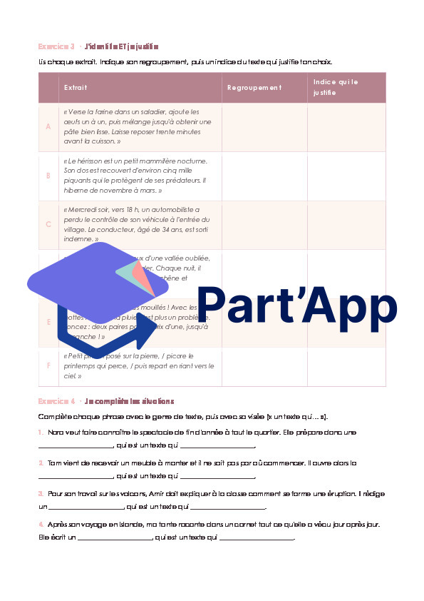 Français - compréhension de l'écrit - les regroupements de genres - dossier révision_7