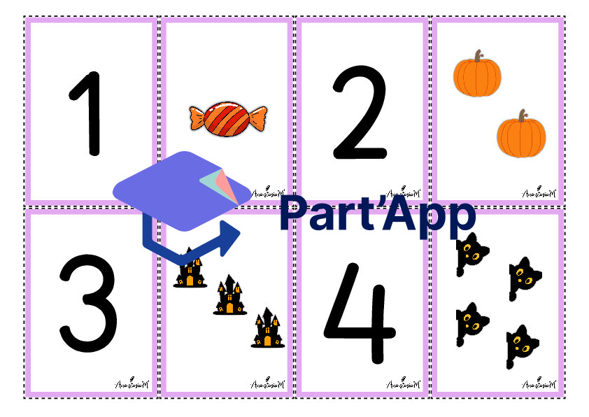 Cartes - Associer nombre et quantité (Ateliers Halloween)_3