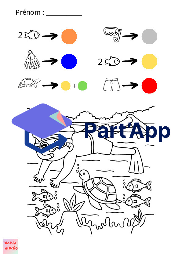 Coloriages consignes visuelles : été_4