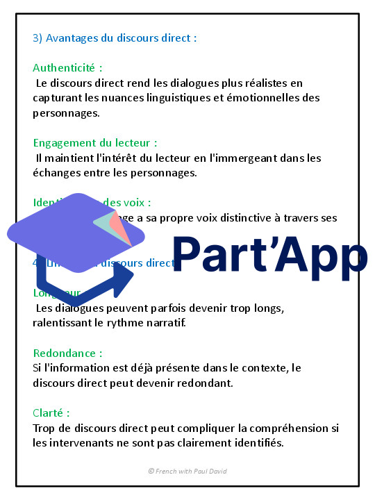Le discours rapporté - Du discours direct au DI_3