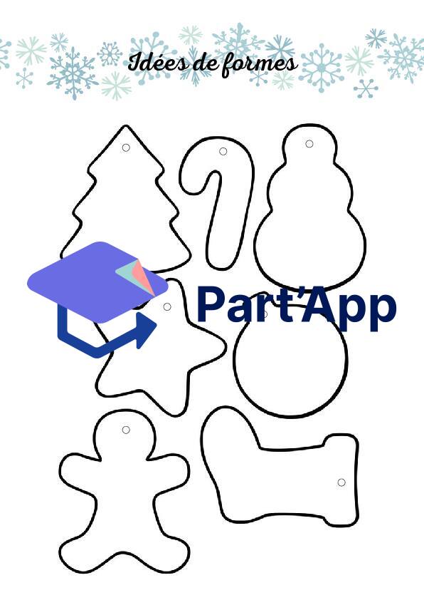 Guirlandes d'hiver/Noël en pâte autodurcissante_7