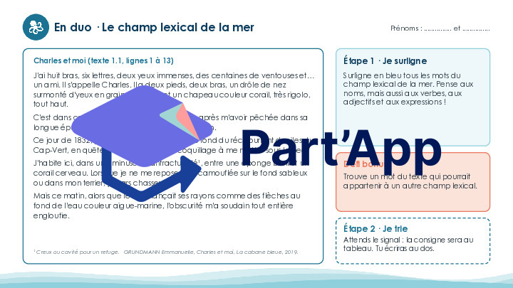 Français - Module 1 - Vocabulaire - Champ lexical_9