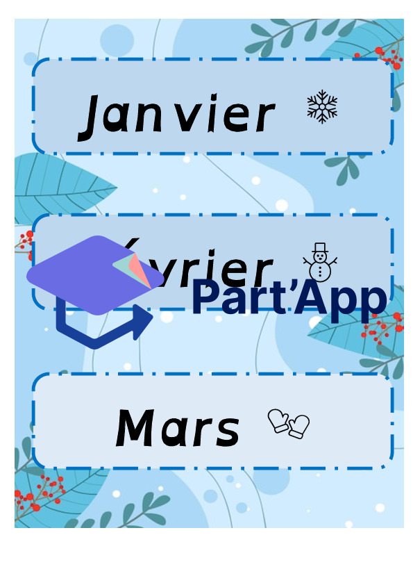 Calendrier - les mois de l'année_3