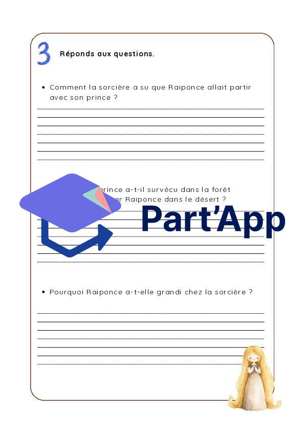 4P 5P - français - compréhension orale - Raiponce_4