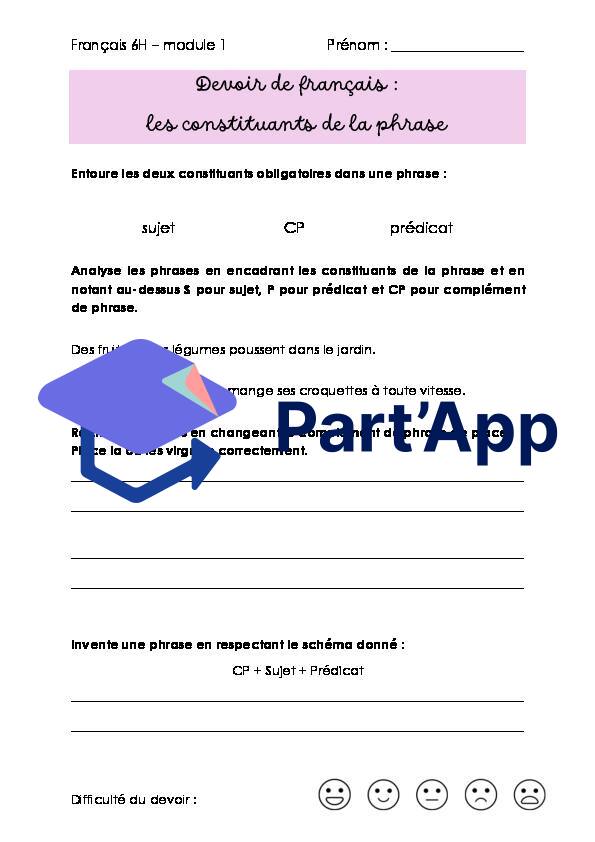 6H-module 1 - fiche sur les constituants de la phrase_2