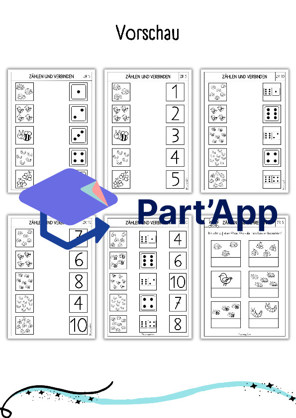Mathe - Arbeitsblätter für den Kindergarten (Frühling / Sommer)_2